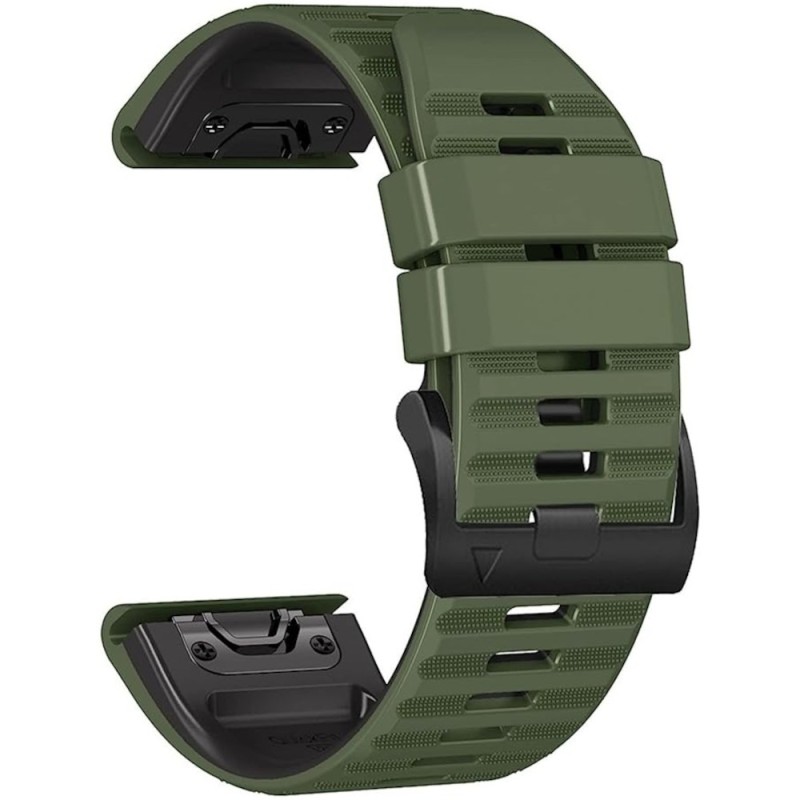 Estuyoya Correa silicona Deporte Garmin Fenix 6 Verde Militar