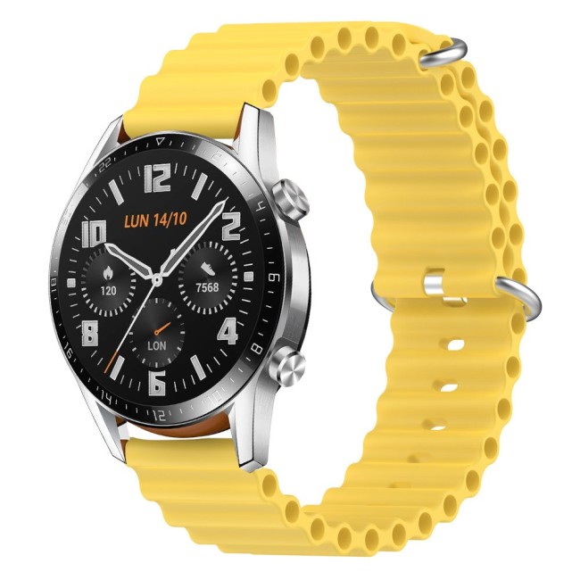 Estuyoya Correa silicona Ocean Huawei Watch GT - GT 2 amarillo