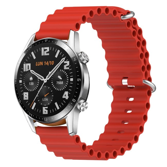 Estuyoya Correa silicona Ocean Huawei Watch GT - GT 2 rojo