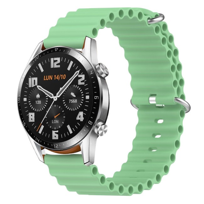 Estuyoya Correa silicona Ocean Huawei Watch GT - GT 2 verde claro