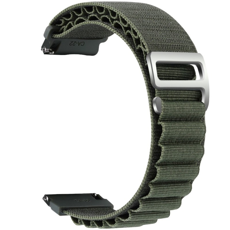Estuyoya Correa loop nylon Huawei Watch GT 2 Pro Verde Militar