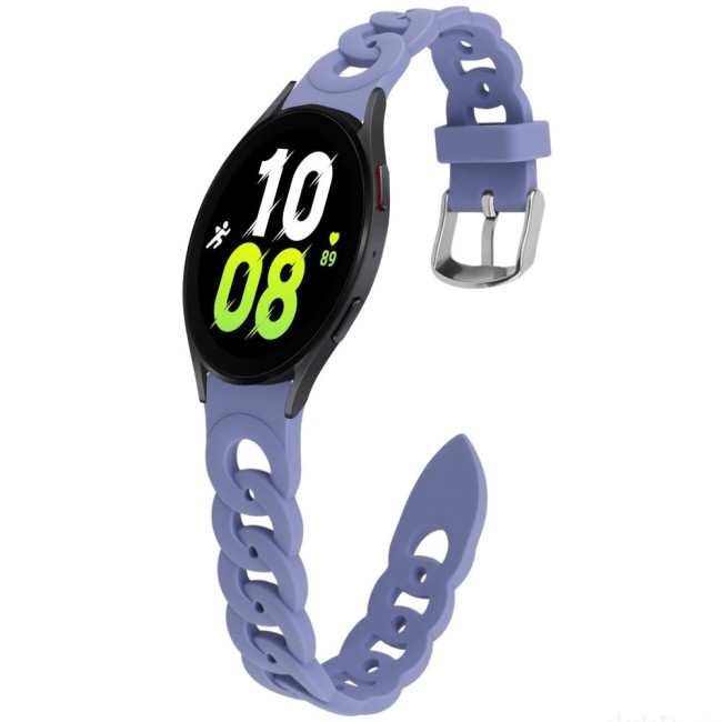 Estuyoya Correa silicona Diseño Cadena Samsung Galaxy Watch 5 - 40mm Violeta