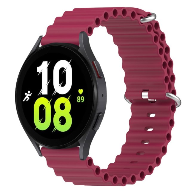 Estuyoya Correa silicona Ocean Samsung Galaxy Watch 5 - 40mm rojo vino