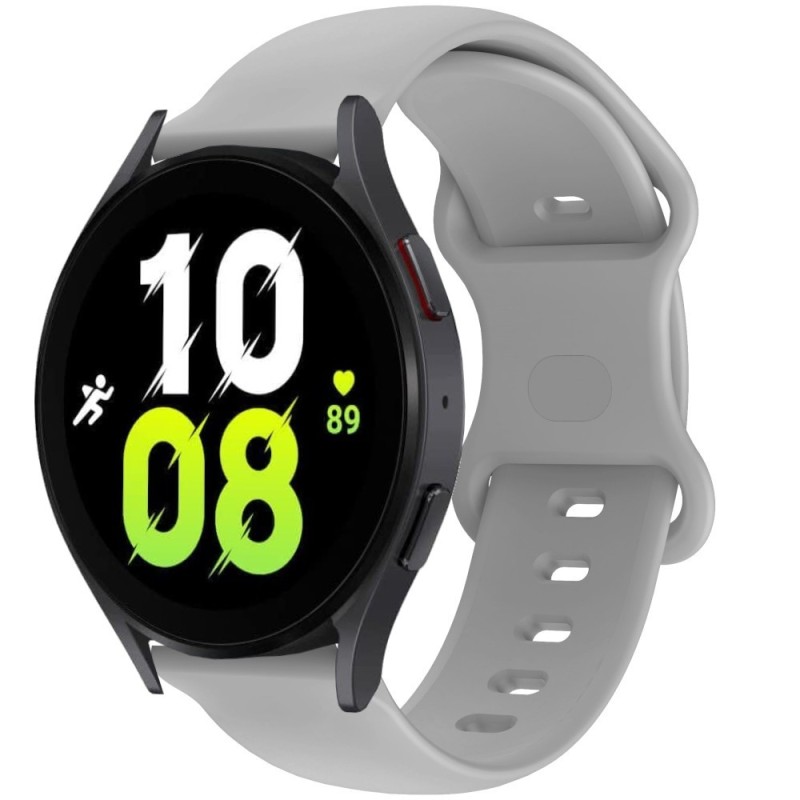 Estuyoya Correa silicona Doble Cierre Samsung Galaxy Watch 5 - 40mm Gris