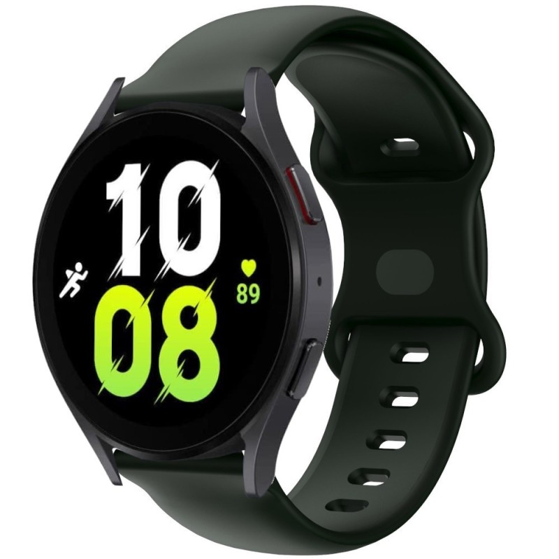 Estuyoya Correa silicona Doble Cierre Samsung Galaxy Watch 5 - 40mm Negro