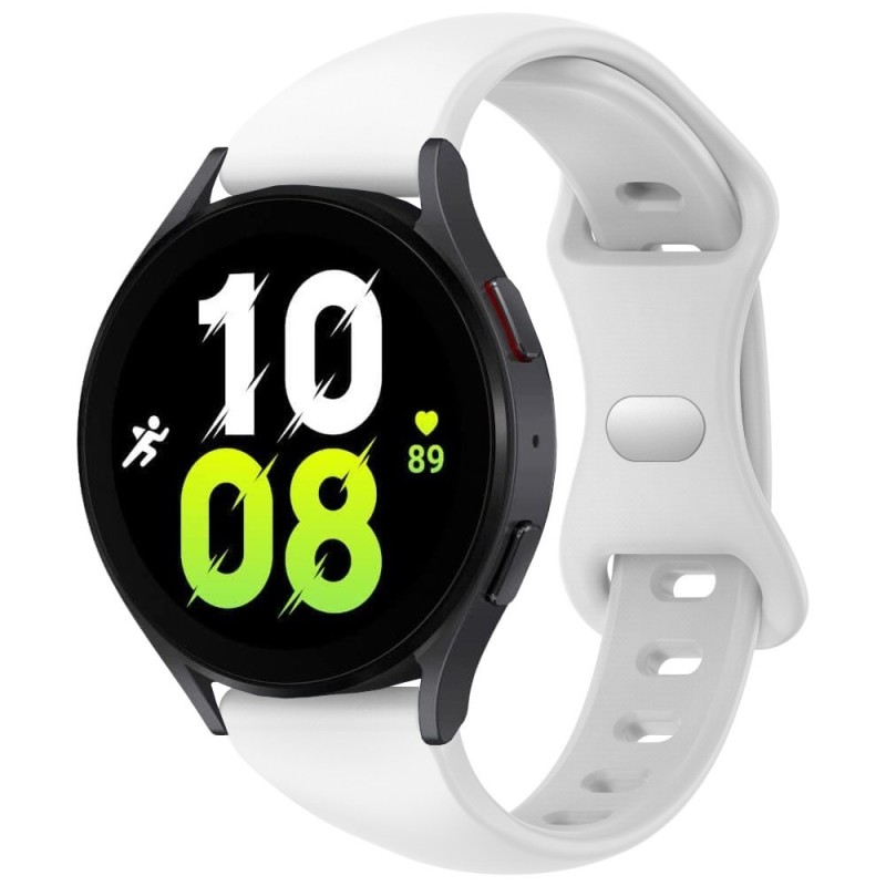 Estuyoya Correa silicona Fina Samsung Galaxy Watch 5 - 40mm Blanco