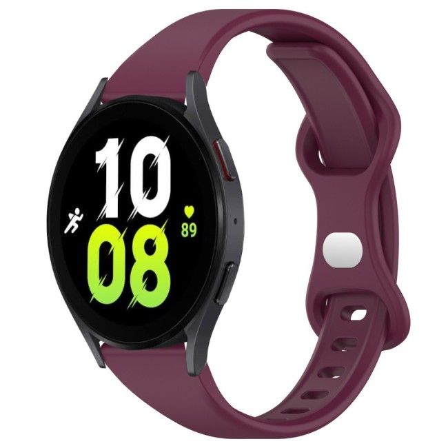 Estuyoya Correa silicona Fina Samsung Galaxy Watch 5 - 40mm Rojo Vino