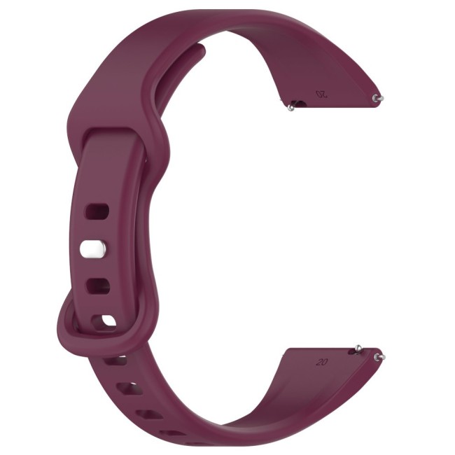 Estuyoya Correa silicona Fina Samsung Galaxy Watch 5 - 40mm Rojo Vino