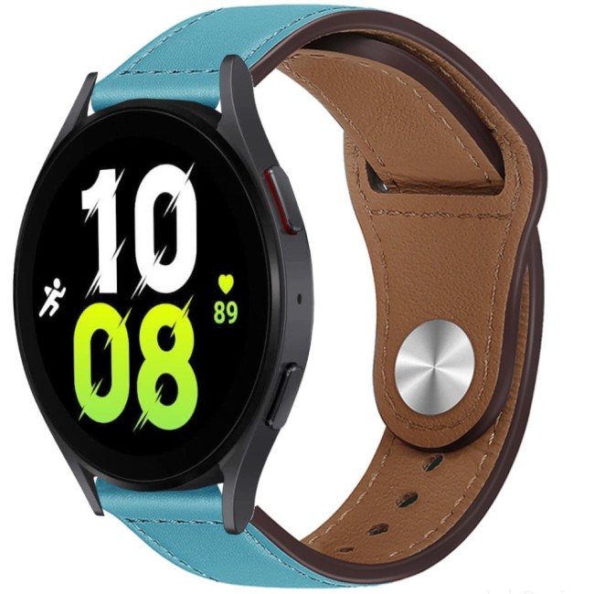 Estuyoya Correa cuero Bucle Samsung Galaxy Watch 5 - 40mm azul