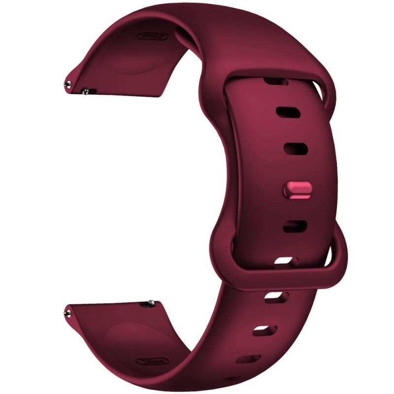Estuyoya Correa silicona Doble Cierre Samsung Galaxy Watch 4 Classic - 42mm Rojo Vino
