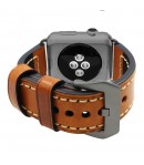 Pulsera de Cuero para Apple Watch Piel Marrón 42mm/44mm iWatch Series 5/4/3/2/1