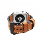 Pulsera de Cuero Genuino para Apple Watch Piel Marrón 42mm/44mm iWatch Series 5/4/3/2/1