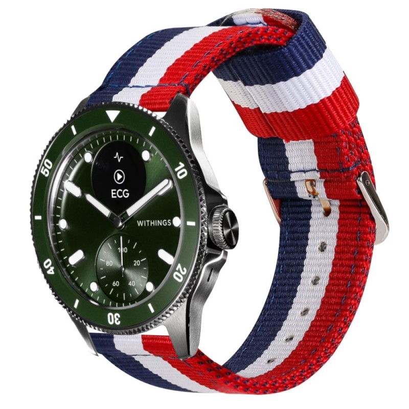 Estuyoya Correa nylon Withings Scanwatch Nova Francia