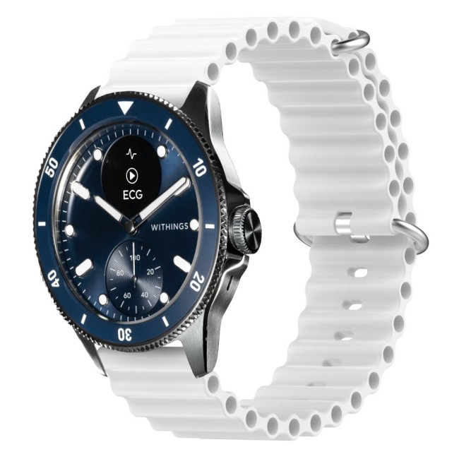 Estuyoya Correa silicona Ocean Withings Scanwatch Horizon blanco
