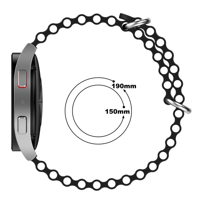 Estuyoya Correa silicona Ocean Withings Scanwatch Horizon blanco