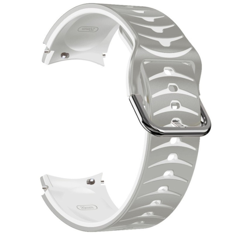 Estuyoya Correa silicona Ondas Withings Scanwatch Horizon Gris,Blanco