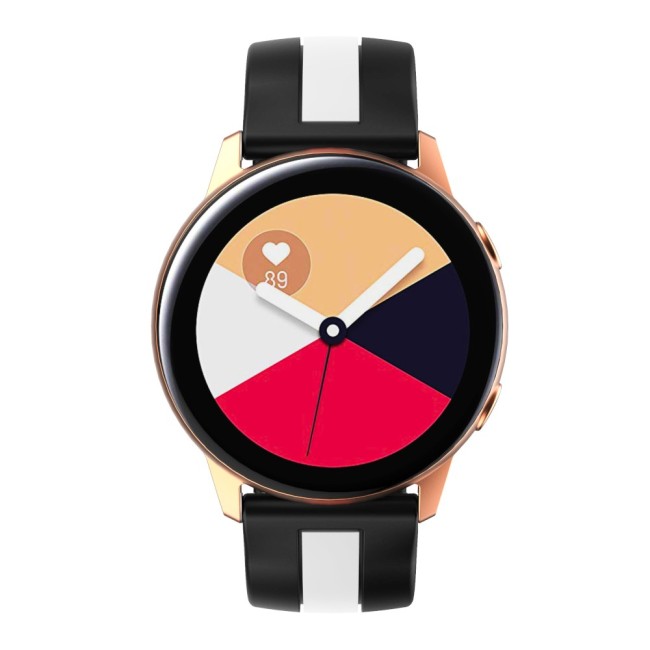 Estuyoya Correa silicona Raya Withings Scanwatch Horizon Negro,Blanco