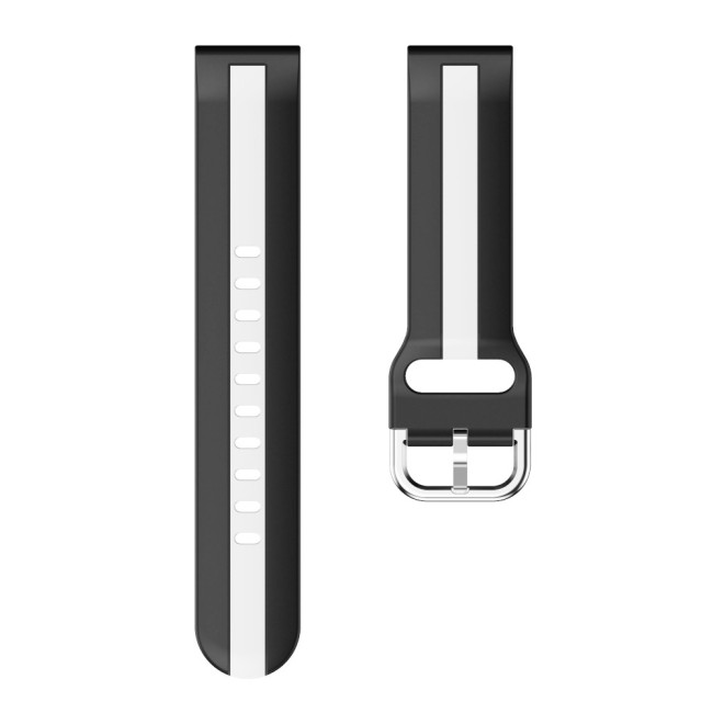 Estuyoya Correa silicona Raya Withings Scanwatch Horizon Negro,Blanco