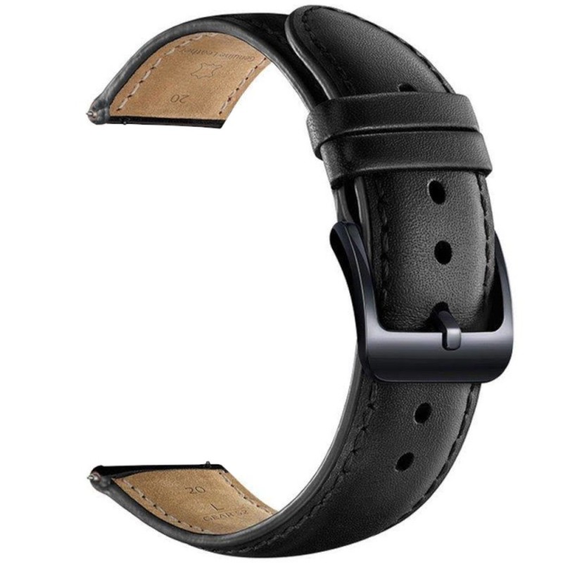Estuyoya Correa cuero Clasica Withings Scanwatch Nova negro