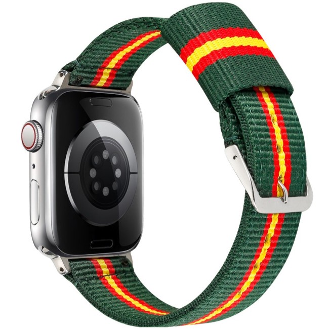Estuyoya Correa nylon Apple Watch España Verde Plata