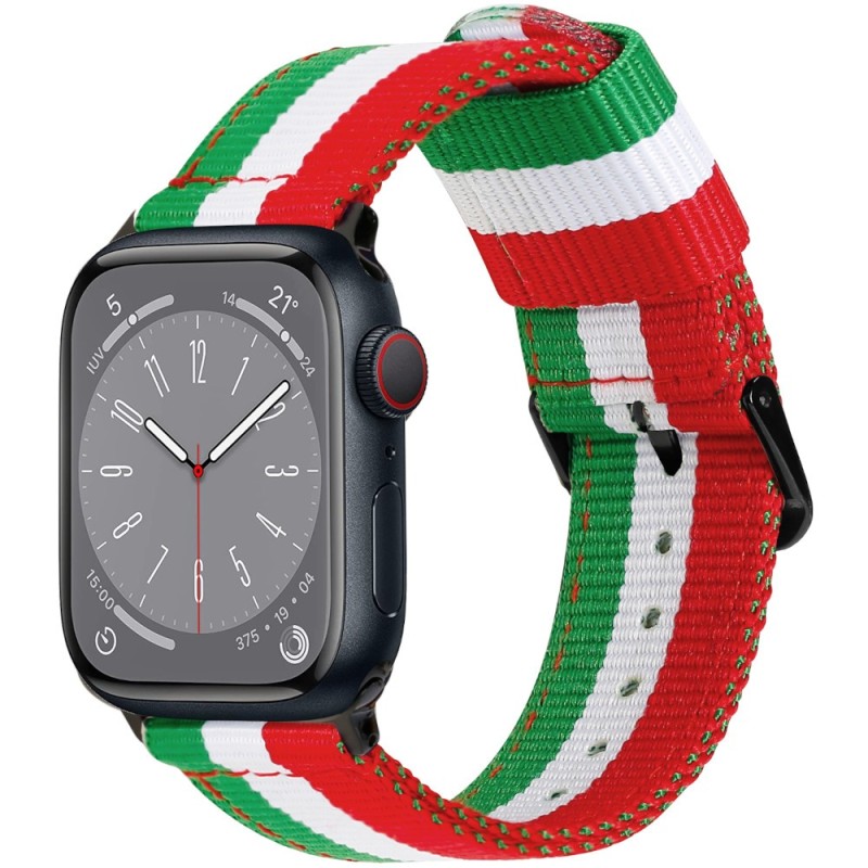 Estuyoya Correa nylon Apple Watch Italia Negro
