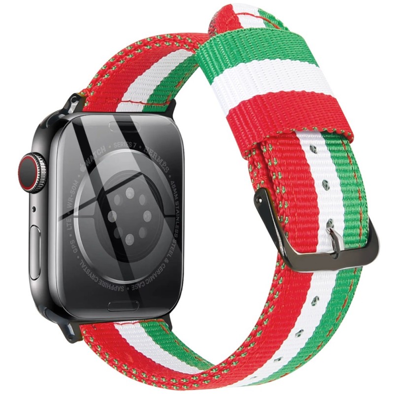 Estuyoya Correa nylon Apple Watch Italia Negro