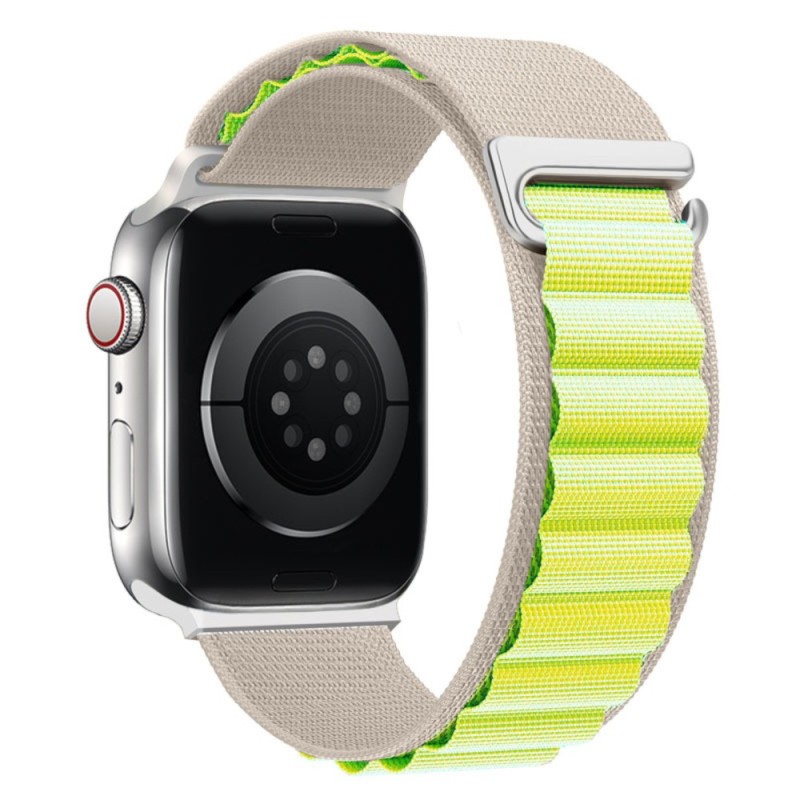 Estuyoya Correa nylon Loop Alpine Apple Watch Blanco,Verde