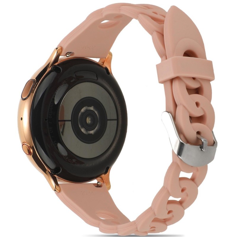 Estuyoya Correa silicona Diseño Cadena Withings Scanwatch Horizon Rosa