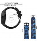 Pulsera de Silicona para Samsung Galaxy Watch 3 45mm / Gear S3 Frontier / Classic Camuflaje Ejercito, 22mm