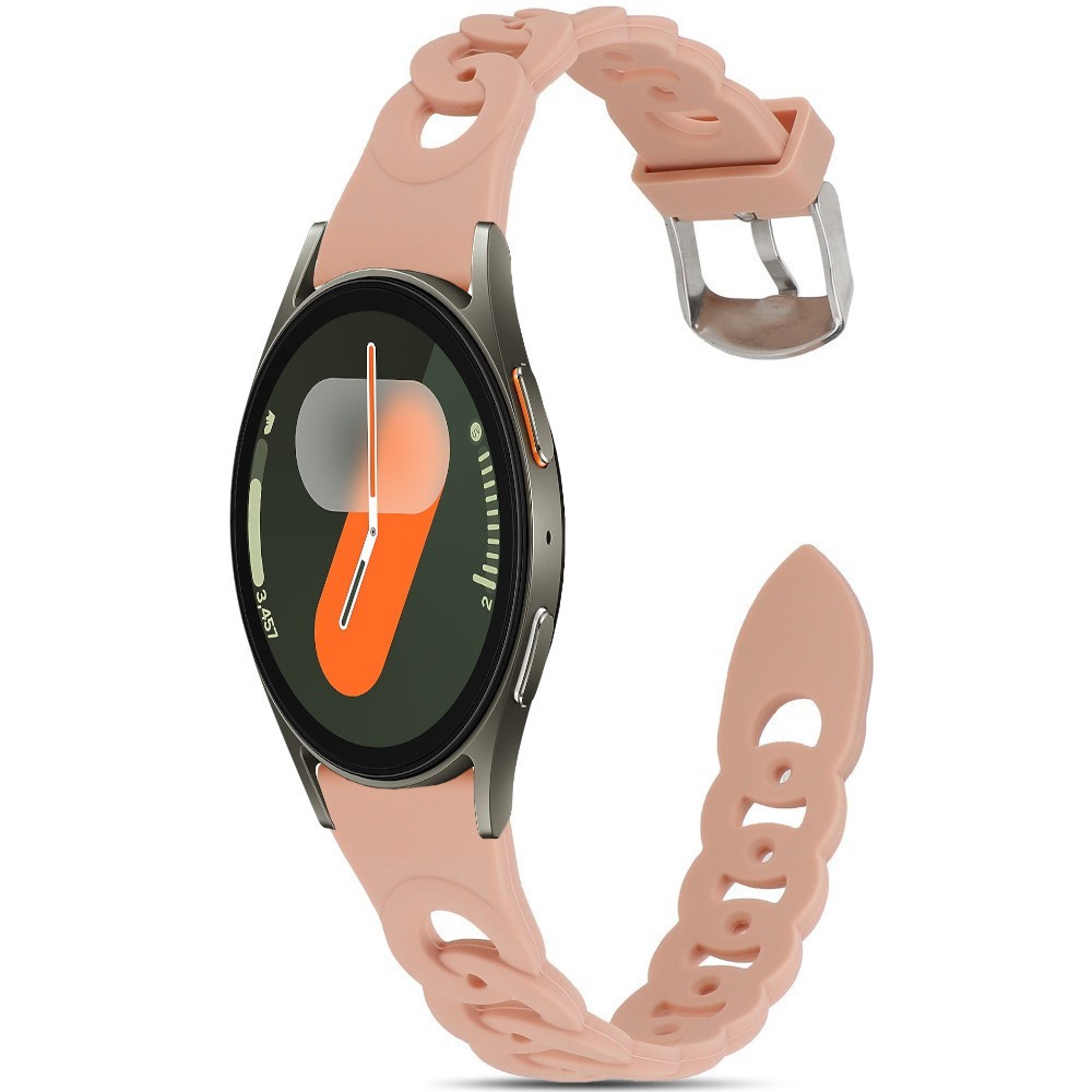 Estuyoya Correa silicona Diseño Cadena Samsung Galaxy Watch 7 - 40mm Rosa