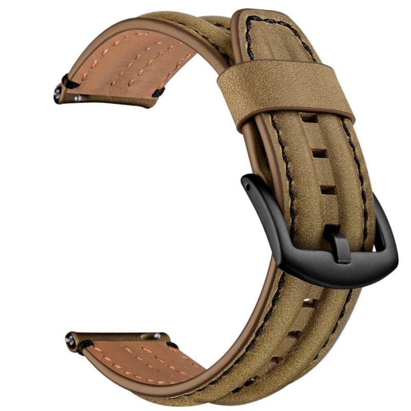 Estuyoya Correa cuero Acolchado Huawei Watch GT 5 - 46mm marrón,vintage