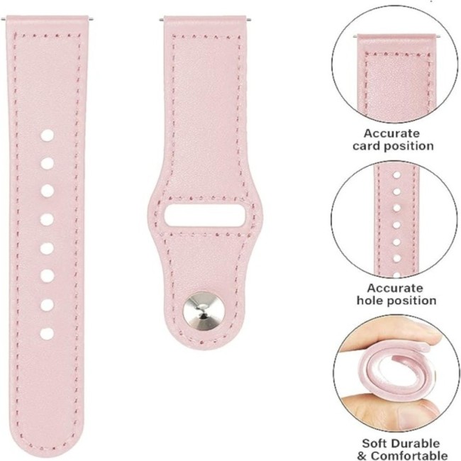 Estuyoya Correa cuero Bucle Huawei Watch GT 5 - 46mm rosa