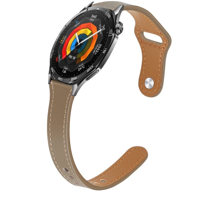 Estuyoya Correa cuero Slim Huawei Watch GT 5 - 46mm marrón