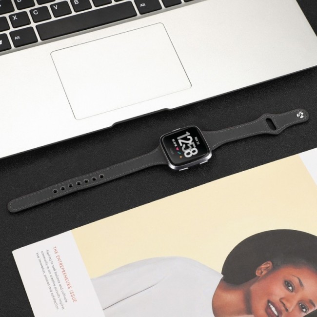 Estuyoya Correa cuero Slim Huawei Watch GT 5 - 46mm negro