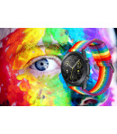 Pulsera de Nylon para Samsung Gear S3 Frontier / Classic / Galaxy Watch 46mm Colores Orgullo Gay LGBT Transpirable