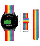 Pulsera de Nylon para Huawei Watch GT Sport / GT Classic / Fashion / GT Active Colores Orgullo Gay LGBT Transpirable