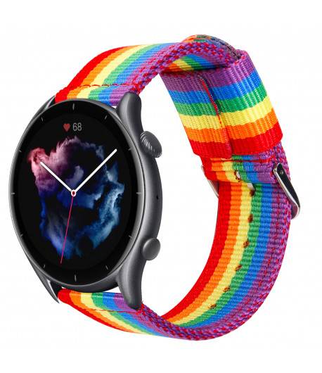 Pulsera de Nylon para Xiaomi AMAZFIT Stratos 2 / Stratos 2S / Pace Colores Orgullo Gay LGBT Transpirable