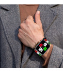 Pulsera de Nylon para Apple Watch con los colores de la bandera de Italia iWatch 42mm Series 4 3 2 1