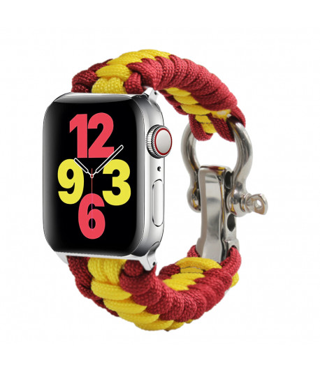 Pulsera de Cuerda para Apple Watch de España Cierre Seguridad Inoxidable 42-44mm Series 5-4-3-2-1