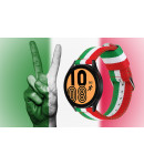 Pulsera Nailon para Garmin Vivoactive 3/Galaxy Active 2/Forerunner 245/ Colores Bandera de Italia