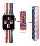 Pulsera de Nailon para Apple Watch 6/5/4/3/2/1/SE/Nike+ Bandera de EEUU