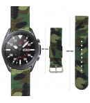 Pulsera para Samsung Galaxy Watch 3 45mm / Gear S3 Nailon 22MM Militar Camuflaje