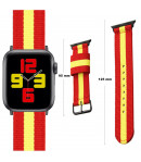 Pulsera de Nailon para Apple Watch con los colores de la bandera de España iWatch Series 6 / 5 / 4 / 3 / 2 / 1 / SE - Rojigualda