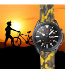 Pulsera de Silicona para Samsung Galaxy Watch 3 45mm / Gear S3 Frontier / Classic Camuflaje Ejercito, 22mm - Amarillo