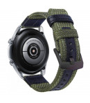Correa de Nailon Balístico para Samsung Galaxy Watch 3 45mm/Huawei Watch GT 2/Xiaomi Amazfit Stratos 3, Pulsera Táctica - Verde