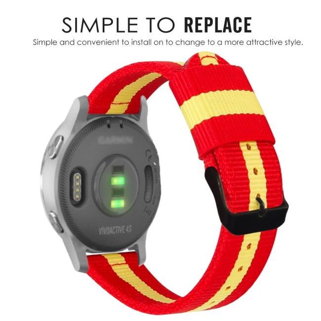 Estuyoya Correa nylon Garmin Vivomove 3S España rojigualda